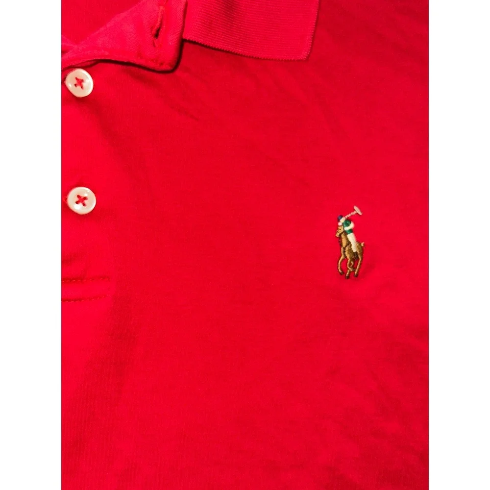Polo Ralph Lauren Mens XXL Red Classic Fit Short Sleeve Pony Polo Shirt
